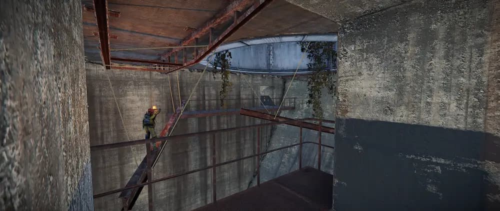 Red Keycard Rust: Military Tunnels and Launch Site - Rust Screenshot 2