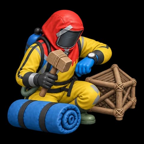 Hazmat checks the time before building on a fresh wipe.
